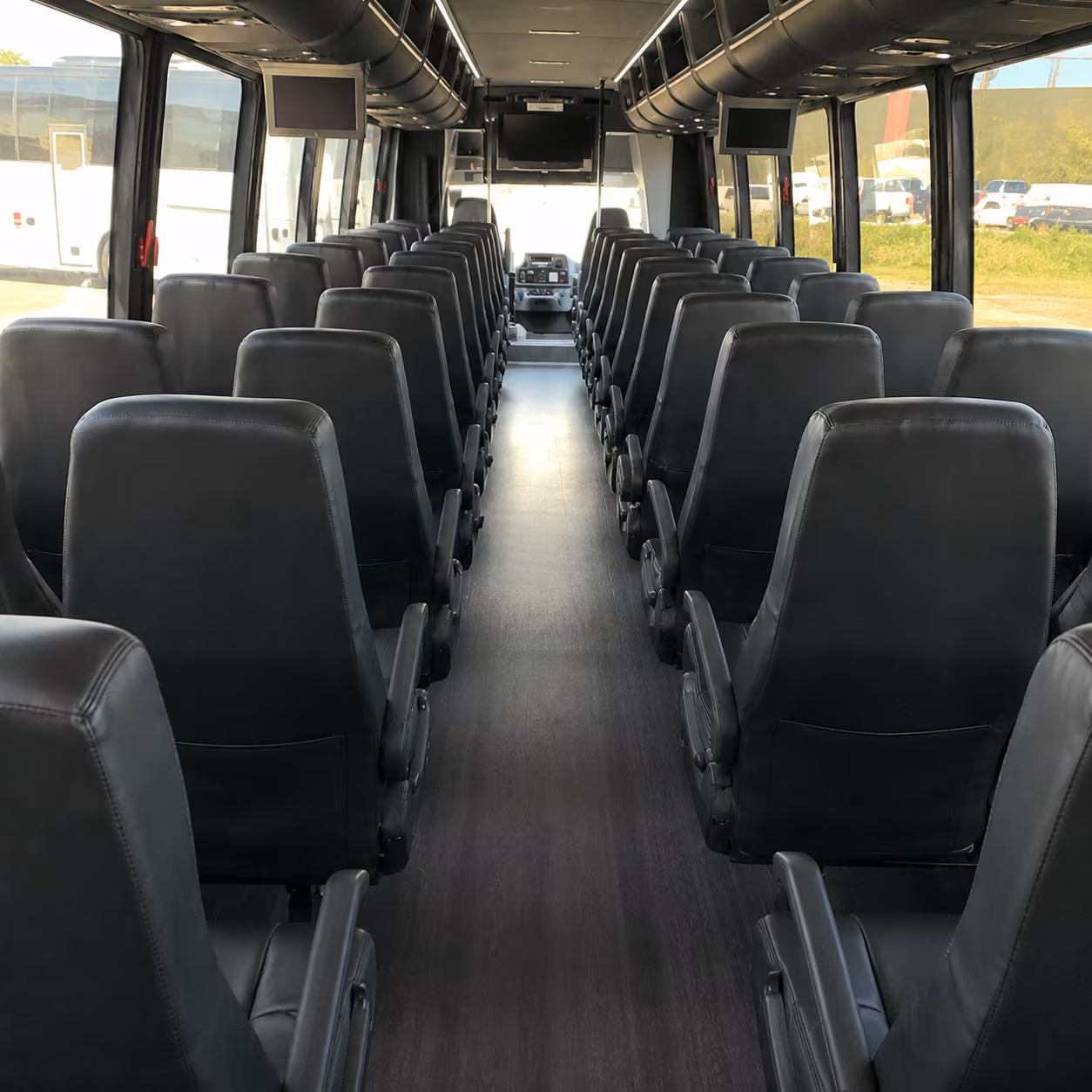 lincoln 28 passenger minibus interior