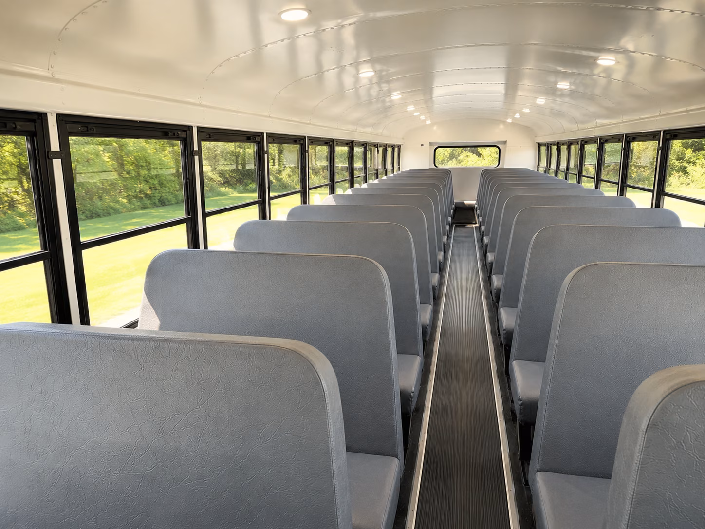lincoln school bus inside
