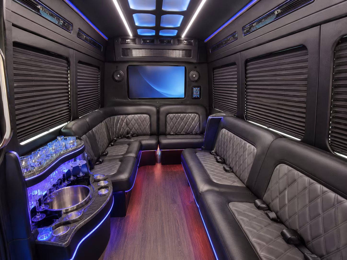 lincoln sprinter limousine inside