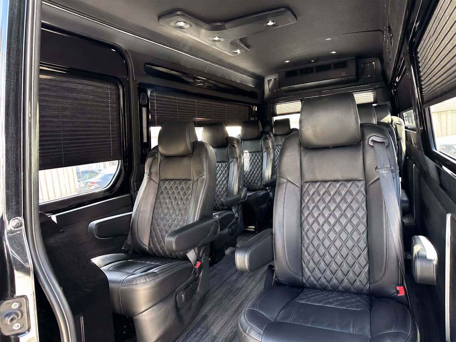 lincoln sprinter van with driver interior
